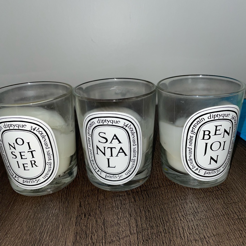 Used diptyque candles